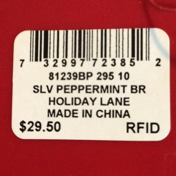 Holiday Lane silver tone Christmas bracelet by Macys - Picture 5 of 5